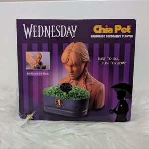 Chia Pet Netflix's Wednesday Handmade Decorative Planter New!